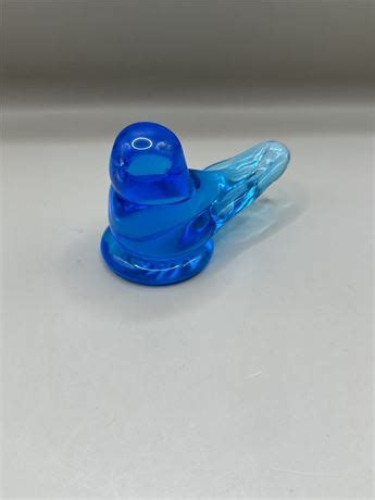 Great Finds Online Auctions Vintage Bluebird Of Happiness Glass Bird