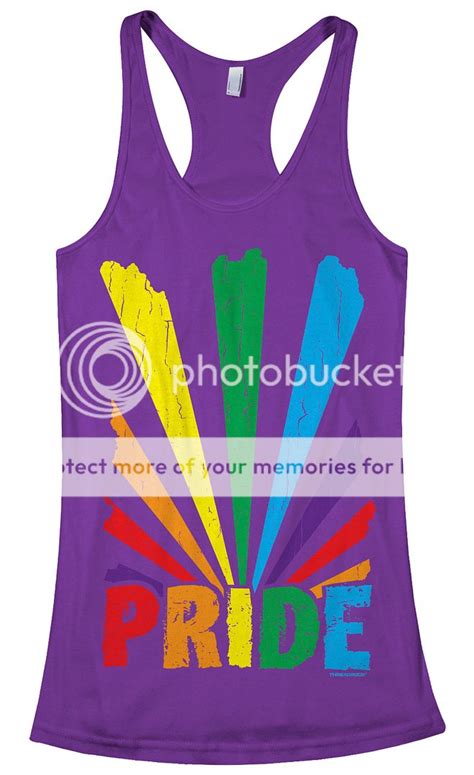 Threadrock Women S Gay Pride Rainbow Sunray Racerback Tank Top Lesbian LGBT EBay