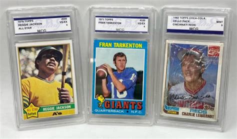 Assortment Of Collectible Topps Sports Cards Auction