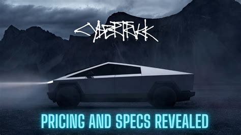 Cybertruck Pricing and Specs Revealed....FINALLY - YouTube