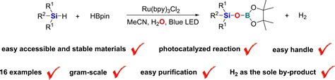 Ruthenium‐photocatalyzed Synthesis Of Borasiloxanes In A One‐pot Manner