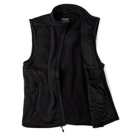 Filson Ridgeway Fleece Vest In Dark Navy