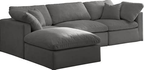 Plush Sectional Sofa - iron garden decor