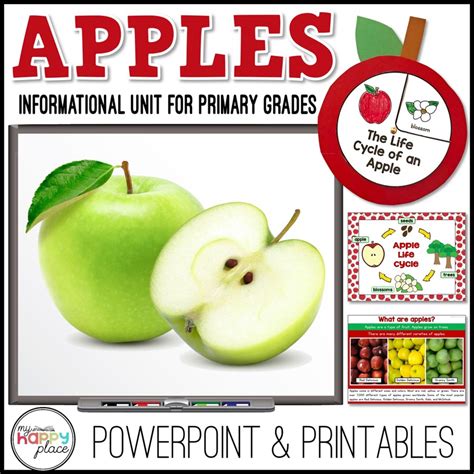 Apples Unit With Powerpoint My Happy Place Teaching