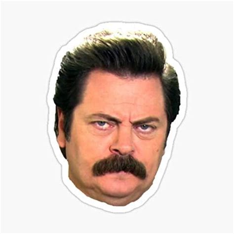 Ron Swanson Sticker Sticker Graphic Auto Wall Laptop