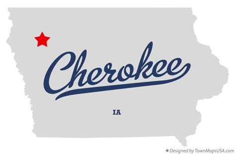 Map of Cherokee, IA, Iowa