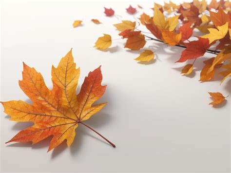 Premium Photo | AutumnColored Fall Leaf Isolated on Transparent Background