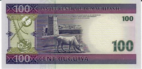 Mauretanien Cent Ouguiya Banknote Geldschein Unc Ma Shops