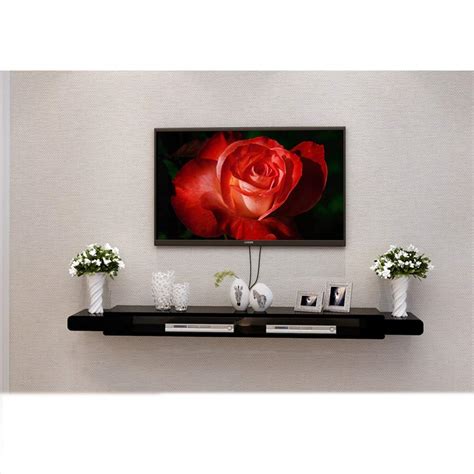 Buy Floating Tv Unit Tv Cabinet Floating shelf Black Floating Wall ...