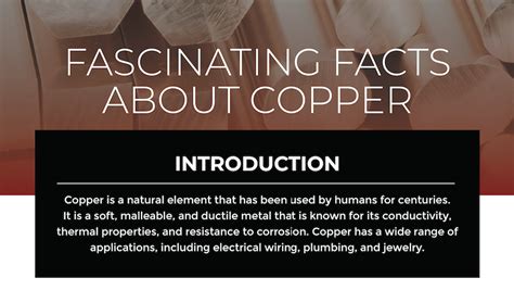 The Surprising Truth Unusual Facts About Copper Facts Vibes