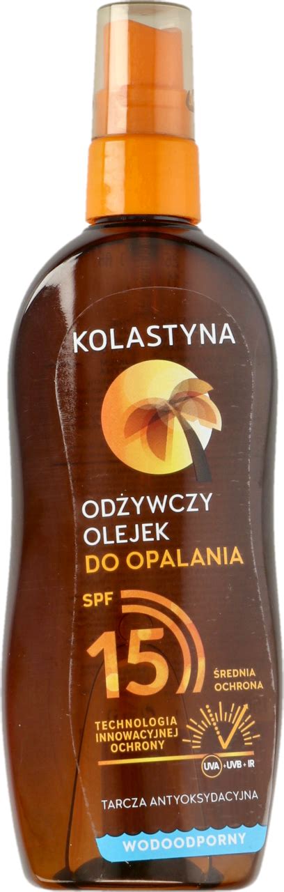 KOLASTYNA olejek do opalania odżywczy SPF15 wodoodporny 150 ml