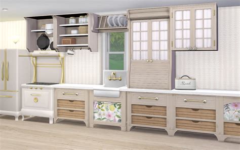 Country Kitchen Kit | SimPlistic Sims 4