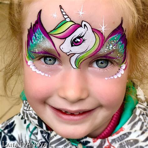 АКВАГРИМ | Girl face painting, Face painting designs, Face painting unicorn
