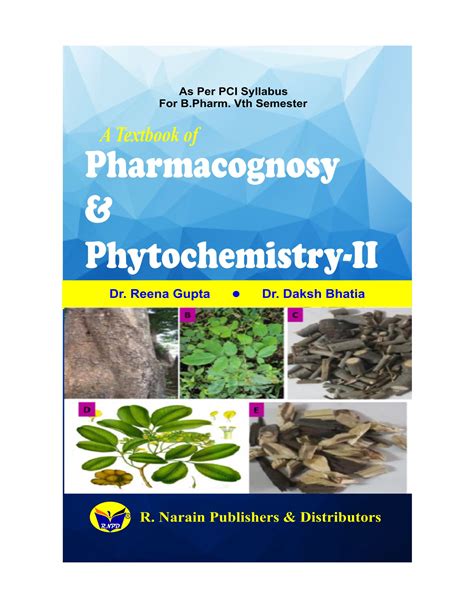 Pharmacognosy Phytochemistry Ii Rnpd