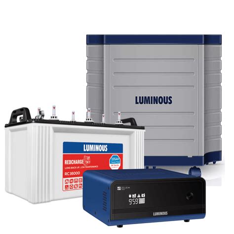 Luminous Inverter battery Set Zelio 1100+RC16000+TROLLEY