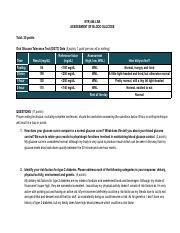 Ogtt Lab Questions Pdf Ntr Lab Assessment Of Blood Glucose Total