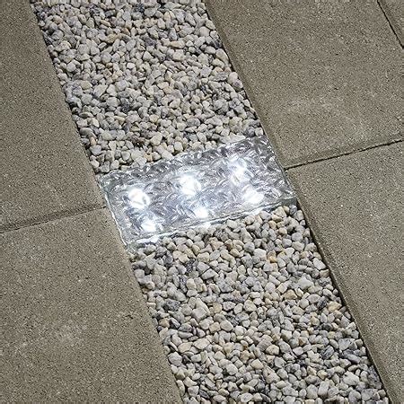 Solar Brick Landscape Path Light X Recessed Polyresin Paver Warm