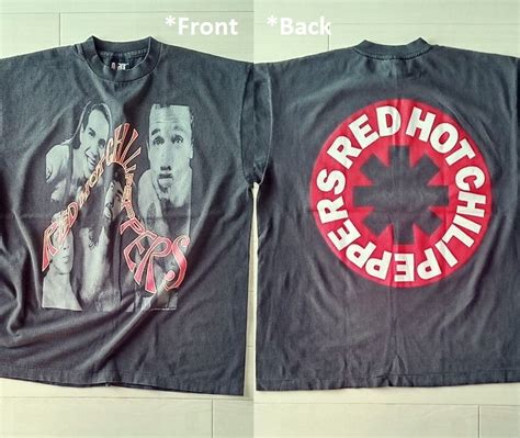 未使用 XL RED HOT CHILI PEPPERS レッドホットチリペッパーズ レッチリ curving logo バンド ビンテージスタイル プリントTシャツ BIO 新品の