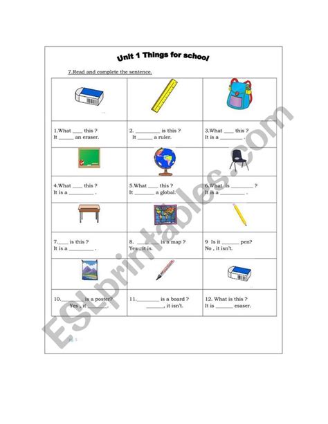 Exercise Let S Go Unit Worksheet Live Worksheets Off