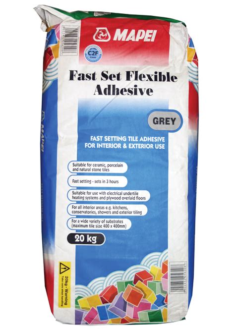 Mapei Fast Set Powder Flexible Adhesive Grey Kg Departments Diy