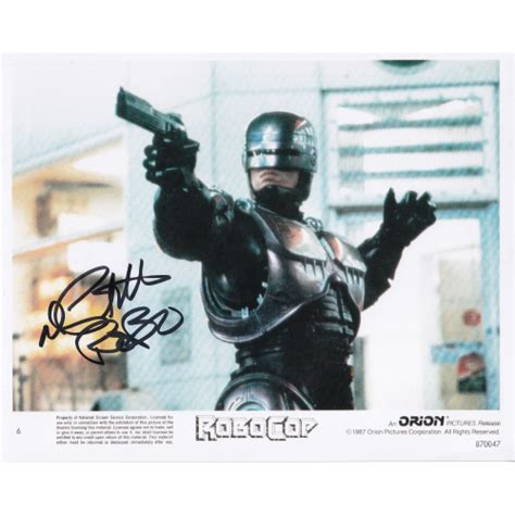 Peter Weller Autographed 8 X10 Photo Robocop