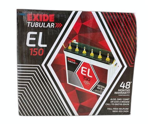 Exide Tubular Battery El150l Shop Offers Br