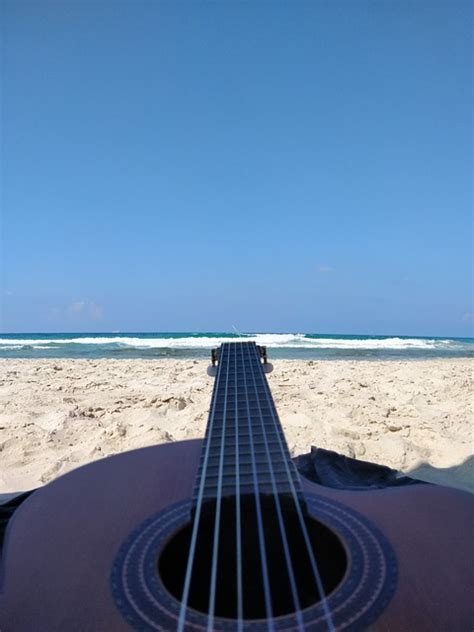 Guitar Ocean Sea Free Photo On Pixabay Pixabay