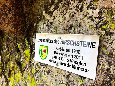 Les rochers des Hirschsteine dans le massif des Vosges A la conquête