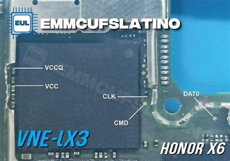 Honor X6 EMMC ISP Pinout Test Point Image 45 OFF