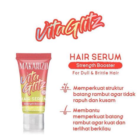 Jual Makarizo Vitaglitz Hair Serum Shine Reflect Enhancer Strength