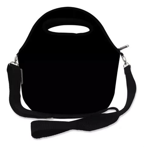 Mini Lancheira Térmica Em Neoprene Isoprene Preto MercadoLivre