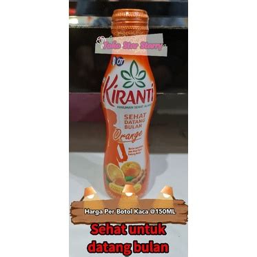 Jual Per Botol KIRANTI MINUMAN SEHAT DATANG BULAN ORIGINAL 150ML