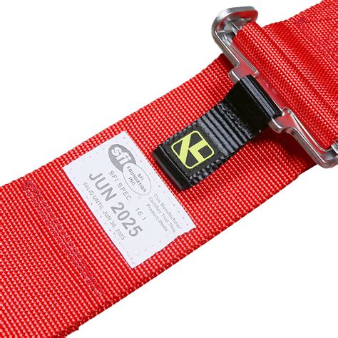 Red 5 Point Camlock Quick Release Racing Seat Belt Harness SFI16 1