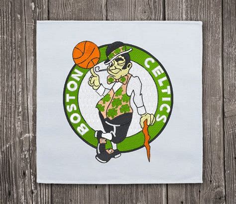 Boston Celtics Logo Embroidery Design 2 Sizes NBA Basketball