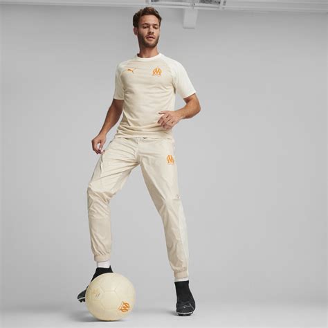 Maillot Avant Match OM Beige Orange 2023 24 Sur Foot Fr