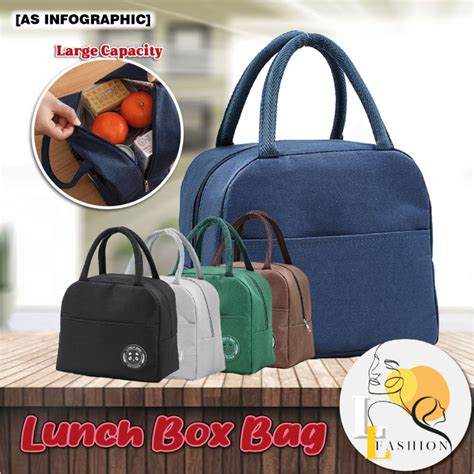 Landl Portable Lunch Box Bag Insulated Thermal Cooler Waterproof Picnic