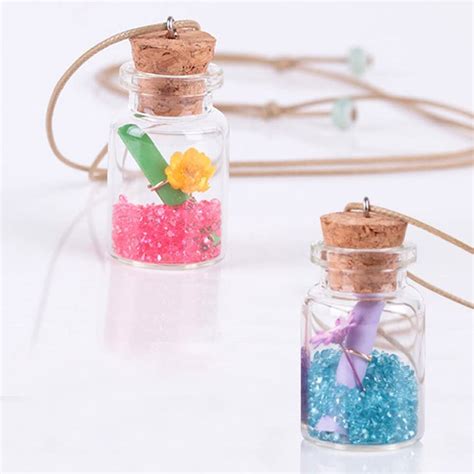 Stck Ml Mini Glas Flaschen Zarte Korken W Nschen Flaschen Diy