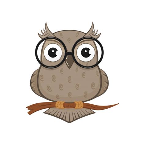 Owl With Glasses Drawing