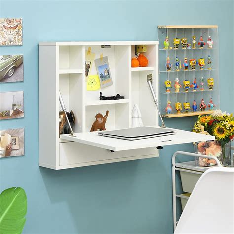 Original Desk Wall Mounted Folding Desk Space Saving Desk, 50% OFF