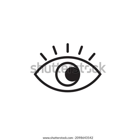 Eye Icon Vector Symbol Isolated Illustration Stock Vector Royalty Free