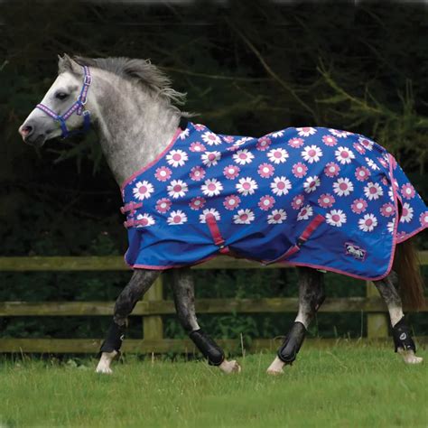 Cottage Craft Lightweight Pony Turnout Rug 0g Daisyblue Redpost