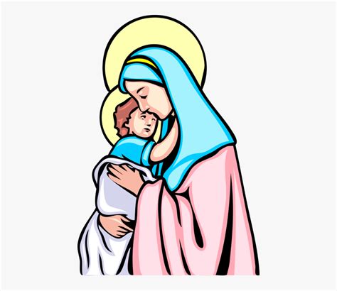 Transparent Virgin Mary Png - Mother Mary Drawing Easy , Free ...