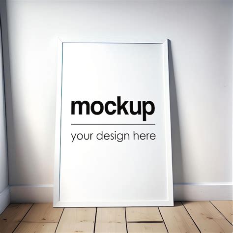 Premium PSD Framed Poster Mockup Template Artwork Showcase