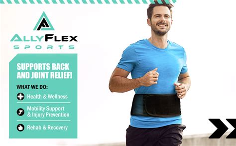 Allyflex Sports® Lightweight Back Brace For Men And Women Under Uniform Dual Medical