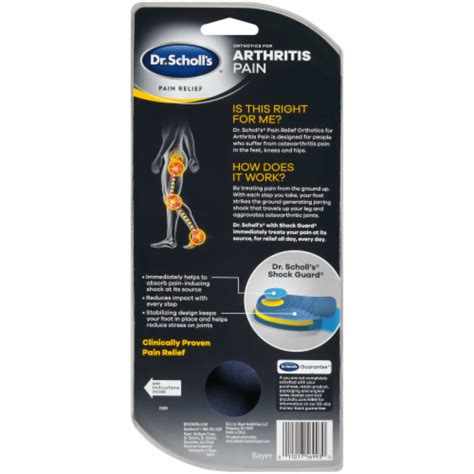 Dr Scholl S Men S Arthritis Pain Relief Orthotics Size Ct