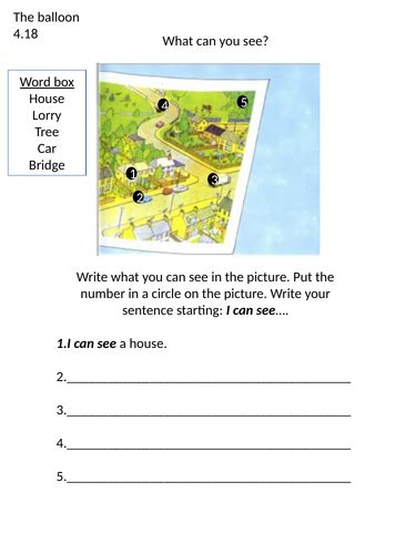 The balloon Oxford reading tree worksheet | Teaching Resources