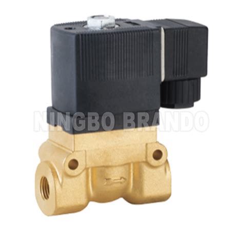 5404 1 4 2 Way NC Servo Assisted High Pressure Brass Solenoid Valve