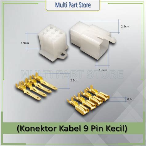 Jual Soket Konektor Kabel Motor Pin Kecil Set Skun Cowok