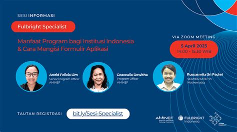 5 April 2023 Fulbright Specialist Manfaat Program Bagi Institusi Di