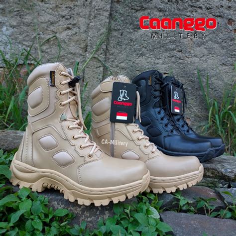 Jual Sepatu Pdl Tni Polri Satpol Pp Security Model Atala Hitam Krem